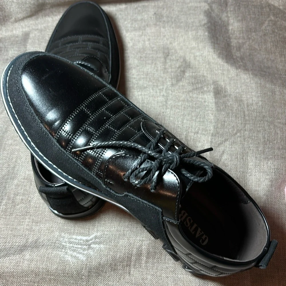 Oxford Derby™ Orthopedic Leather Shoes Black Size 12